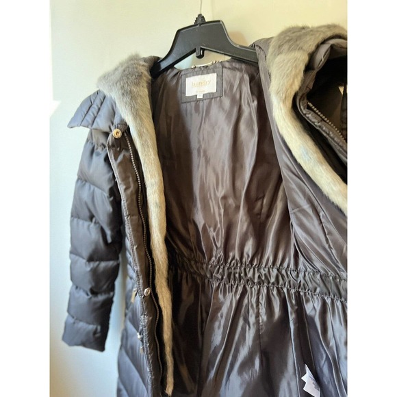 Laundry Shelli Segal Grey Zip Up Quilted Down Feather Puffer Coat Women XS NWOT - Picture 6 of 11